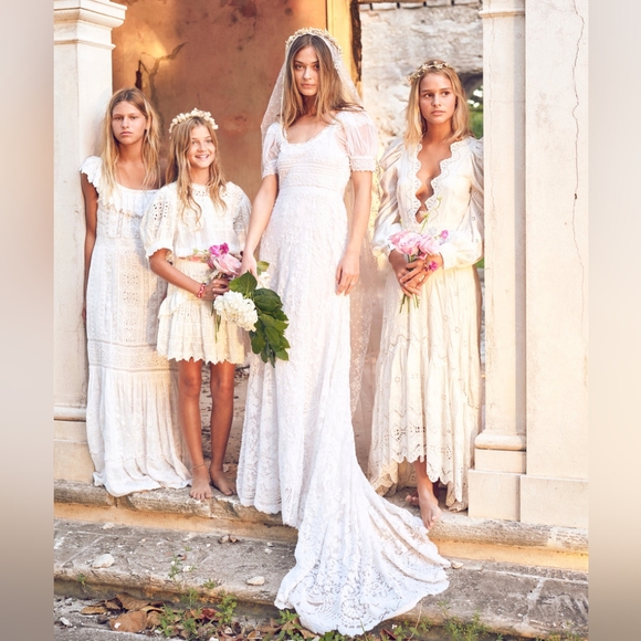 Loveshackfancy Boho Chic Viviana Cottagecore Maxi Wedding Dress - Picture 9 of 12